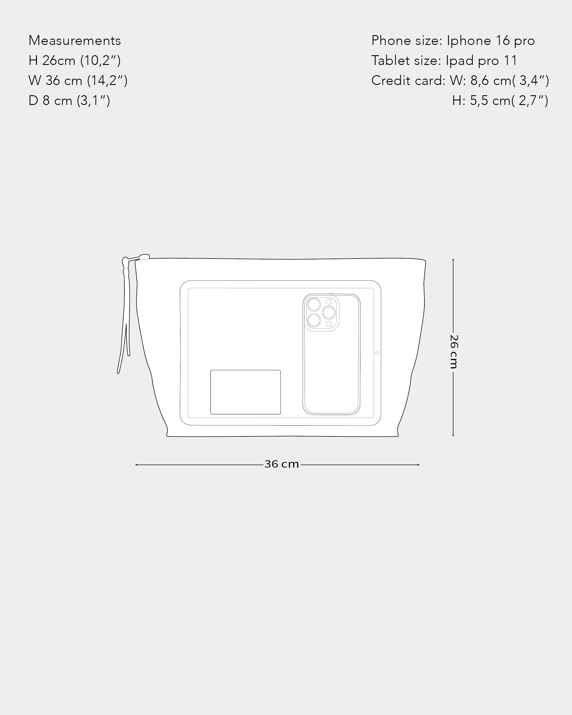 THE WEND POUCH LARGE (SCHWARZ)